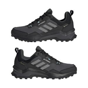Dámska nízka turistická obuv - ADIDAS-Terrex AX4 GTX core black/grey three/mint ton Čierna 41 1/3 2