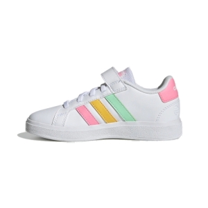 Dievčenská rekreačná obuv - ADIDAS-Grand Court cloud white/pulse mint/beam pink Biela 35,5 1