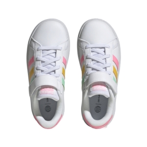 Dievčenská rekreačná obuv - ADIDAS-Grand Court cloud white/pulse mint/beam pink Biela 35,5 4