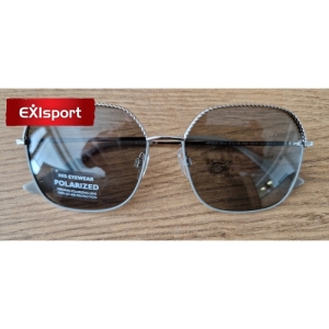 Dámske slnečné okuliare - H.I.S. POLARIZED-HPS04125-2, silver-grey, smoke POL, 57-15-142 Strieborná 57-15-142 1