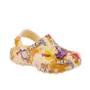 Detské kroksy (rekreačná obuv) - COQUI-Little Frog + Amulet pastel yellow/hero splash Žltá 31/32