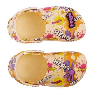 Detské kroksy (rekreačná obuv) - COQUI-Little Frog + Amulet pastel yellow/hero splash Žltá 31/32 2