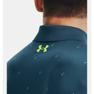 Pánske golfové polo tričko s krátkym rukávom - UNDER ARMOUR-UA Perf 3.0 Deuces Polo-BLU Modrá XXL 2