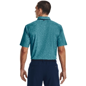 Pánske golfové polo tričko s krátkym rukávom - UNDER ARMOUR-UA Iso-Chill Polo-BLUE Modrá XXL 1