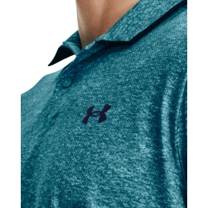 Pánske golfové polo tričko s krátkym rukávom - UNDER ARMOUR-UA Iso-Chill Polo-BLUE Modrá XXL 2