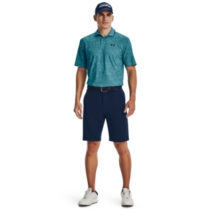 Pánske golfové polo tričko s krátkym rukávom - UNDER ARMOUR-UA Iso-Chill Polo-BLUE Modrá XXL 3