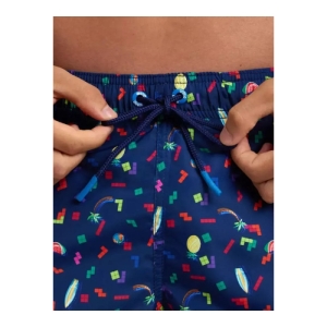 Pánske plavky - ARENA-MENS BEACH BOXER ALLOVER-750-navy multi Modrá XXL 2