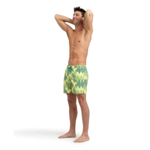 Pánske plavky - ARENA-MENS BEACH BOXER ALLOVER-610-soft green multi Mix XXL 2