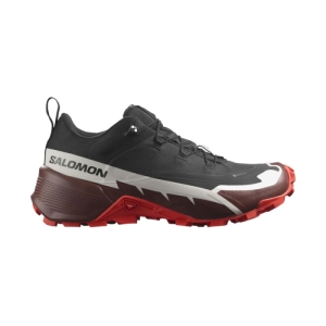 Pánska bežecká trailová obuv - SALOMON-Cross Hike 2 GTX black/bitter chocolate/fiery red Čierna 46 2/3 1