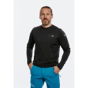 Pánske zateplené tričko s dlhým rukávom - EVERETT-TEECO Warm grey melange Šedá XXL 2023 1