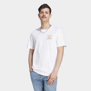 Pánske tričko s krátkym rukávom - ADIDAS ORIGINALS-TS FIRE TEE-II8177-white Biela XXL 1