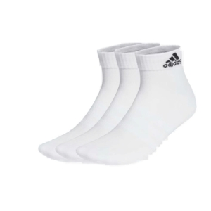 Ponožky - ADIDAS-C SPW ANK 3P-3 pack-WHITE/BLACK Biela 46/48