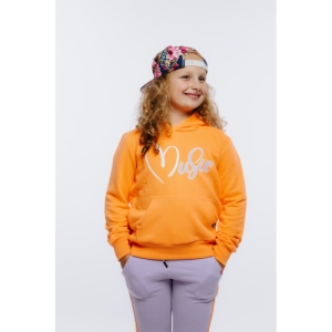 Dievčenská mikina s kapucňou - AUTHORITY-H-INFLUR G papaya Oranžová 164/170 2023 1