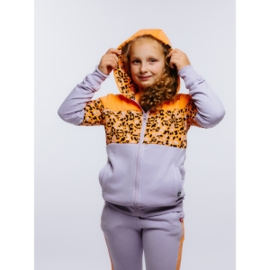 Dievčenská mikina so zipsom - AUTHORITY-H-LOTKA G Fialová 164/170 2023 1