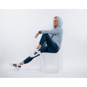 Dámska mikina so zipsom - AUTHORITY-H-STRP W navy Modrá XL 2023 3