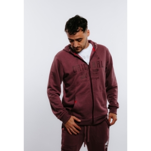 Pánska mikina so zipsom - AUTHORITY-H-ORIGINALS bordo Fialová XXL 2023 3