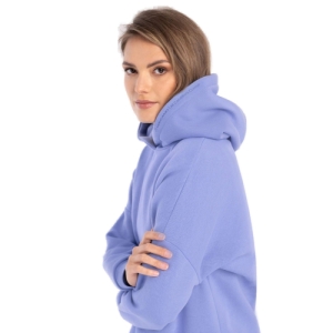 Dámska zateplená mikina s kapucňou - VOLCANO-B-SIGI-404-HEATHER Modrá L 1