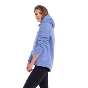 Dámska zateplená mikina s kapucňou - VOLCANO-B-SIGI-404-HEATHER Modrá L 2