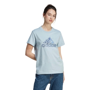 Dámske tričko s krátkym rukávom - ADIDAS-W MYST FILL T-IM4275-wonder blue Modrá L