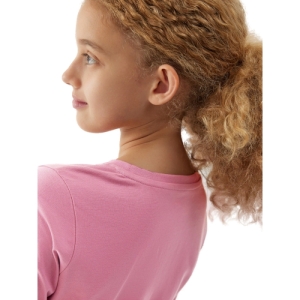 Dievčenské tričko s dlhým rukávom - 4F-LONGSLEEVE-JAW23TLONF141-54S-PINK Ružová 164 4
