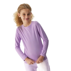 Dievčenské tričko s dlhým rukávom - 4F-LONGSLEEVE-JAW23TLONF141-52S-LIGHT VIOLET Fialová 164