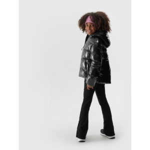 Dievčenská bunda - 4F-DOWN JACKET-JAW23TDJAF267-21S-BLACK Čierna 164 4