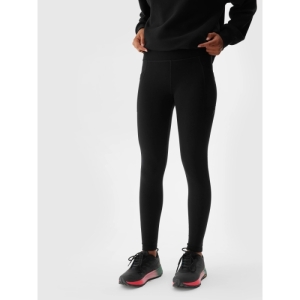 Dievčenské turistické legíny - 4F-TIGHTS FNK-JAW23TFTIF148-21S-BLACK Čierna 146/152 1