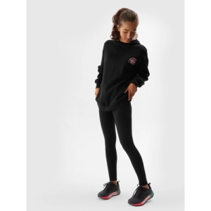 Dievčenské turistické legíny - 4F-TIGHTS FNK-JAW23TFTIF148-21S-BLACK Čierna 146/152 3