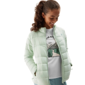 Dievčenská bunda - 4F-DOWN JACKET-JAW23TDJAF219-42S-LIGHT GREEN Zelená 164 1