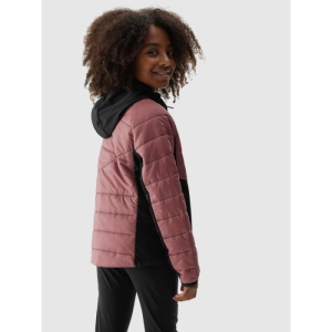 Dievčenská turistická softshellová bunda - 4F-TECHNICAL JACKET-JAW23TTJAF280-54S-PINK Ružová 164 2
