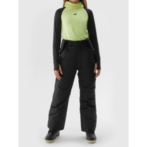 Dievčenské lyžiarske nohavice - 4F-TROUSERS FNK-JAW23TFTRF353-21S-BLACK Čierna 164 1