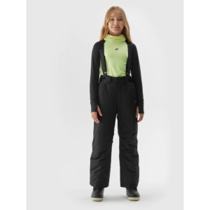 Dievčenské lyžiarske nohavice - 4F-TROUSERS FNK-JAW23TFTRF353-21S-BLACK Čierna 164 2