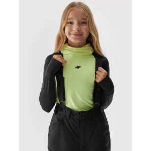 Dievčenské lyžiarske nohavice - 4F-TROUSERS FNK-JAW23TFTRF353-21S-BLACK Čierna 164 4