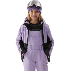 Dievčenské lyžiarske nohavice - 4F-TROUSERS FNK-JAW23TFTRF354-52S-LIGHT VIOLET Fialová 164 1