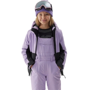 Dievčenská lyžiarska bunda - 4F-TECHNICAL JACKET-JAW23TTJAF292-52S-LIGHT VIOLET Fialová 164