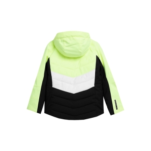 Dievčenská lyžiarska bunda - 4F-TECHNICAL JACKET-JAW23TTJAF296-72N-LEMON NEON Žltá 134 2