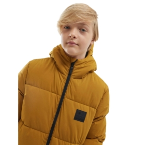 Chlapčenská bunda - 4F-DOWN JACKET-JAW23TDJAM275-82S-LIGHT BROWN Hnedá 164 1