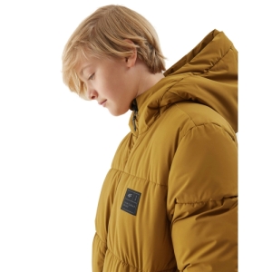 Chlapčenská bunda - 4F-DOWN JACKET-JAW23TDJAM275-82S-LIGHT BROWN Hnedá 164 2