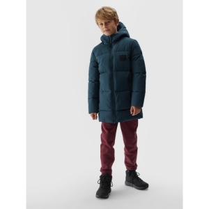 Chlapčenská bunda - 4F-DOWN JACKET-JAW23TDJAM275-31S-NAVY Modrá 164 3