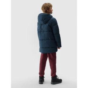 Chlapčenská bunda - 4F-DOWN JACKET-JAW23TDJAM275-31S-NAVY Modrá 164 4