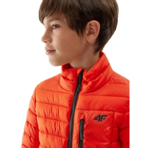 Chlapčenská bunda - 4F-DOWN JACKET-JAW23TDJAM220-70S-ORANGE Oranžová 164 3