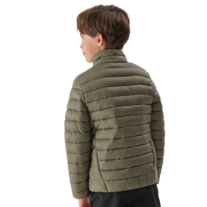Chlapčenská bunda - 4F-DOWN JACKET-JAW23TDJAM220-44S-OLIVE Zelená 164 4