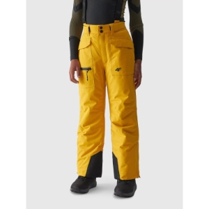Chlapčenské lyžiarske nohavice - 4F-TROUSERS FNK-JAW23TFTRM360-71S-YELLOW Žltá 164 1