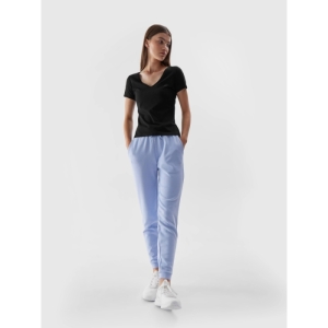 Dámske tepláky - 4F-TROUSERS-AW23TTROF507-52S-LIGHT VIOLET Fialová XL 3