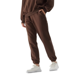 Dámske tepláky - 4F-TROUSERS-AW23TTROF455-81S-BROWN Hnedá XL