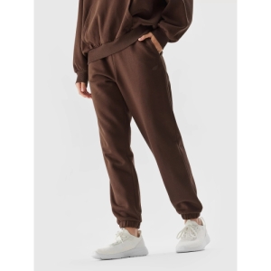 Dámske tepláky - 4F-TROUSERS-AW23TTROF455-81S-BROWN Hnedá XL 1