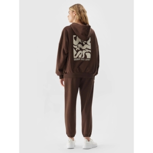 Dámske tepláky - 4F-TROUSERS-AW23TTROF455-81S-BROWN Hnedá XL 4