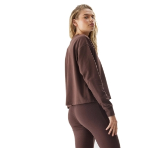 Dámska mikina - 4F-SWEATSHIRT-AW23TSWSF699-81S-BROWN Hnedá XL 2
