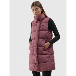 Dámska vesta - 4F-VEST-AW23TVESF076-53S-DARK PINK Ružová L 1
