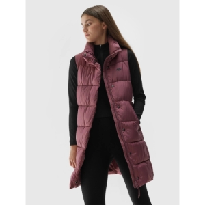 Dámska vesta - 4F-VEST-AW23TVESF076-53S-DARK PINK Ružová L 2